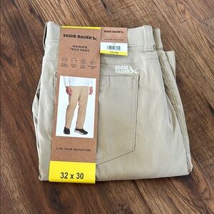 Eddie Bauer Men's Tan Rainer Tech Pants